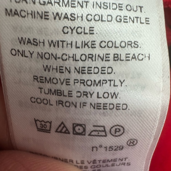 Ralph Lauren Bold Red and Blue Long Bell Sleeve Dress - Picture 10 of 10